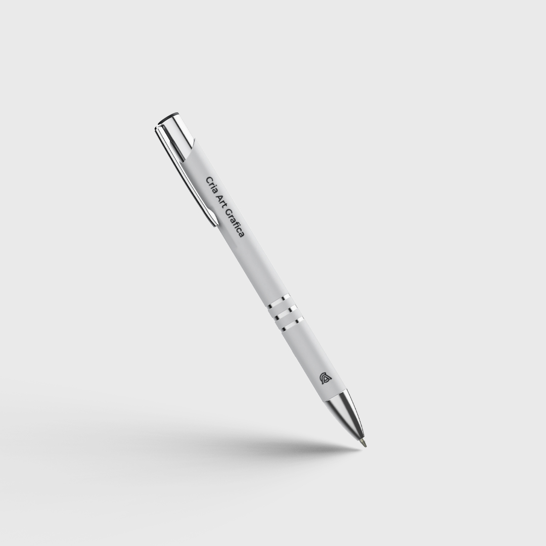 Caneta Metal Preta Cria Art Grafica Rapida